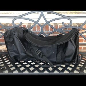 Black duffel bag